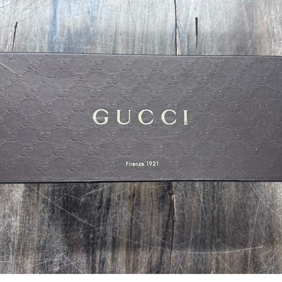 "GUCCI" Shoe box, Empty, 12.5"L x 5"T x 5.5" D - Picture 1 of 9